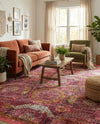 Caribbean Breeze Collection Area Rug -  Lucia Rectangle Pink  lifestyle 39