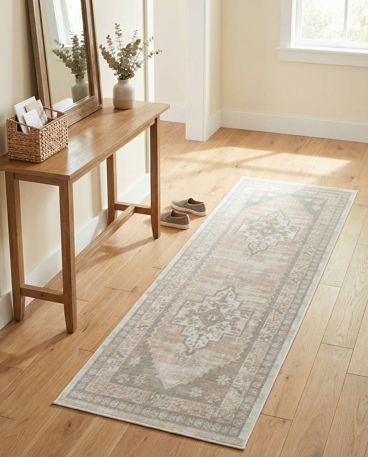 Savannah Series Collection Area Rug -  Augusta (Mink) Runner Mink  lifestyle 91