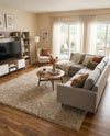Plush Oasis Collection Area Rug - Serenity (Taupe) Rectangle Taupe  lifestyle 10