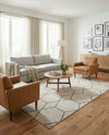Trellis Mosaic Collection Area Rug - Arborville (Ivory) Rectangle Ivory  lifestyle 7