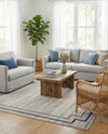Serenity Sands Collection Area Rug -  Hushhaven Rectangle Gray  lifestyle 19