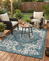 Urban Oasis Rugs Collection Area Rug -  Penthouse (Teal) Rectangle Teal  lifestyle 24