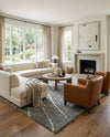 Sahara Berber Wool Collection Area Rug - Marrakesh Rectangle Silver Gray  lifestyle 24