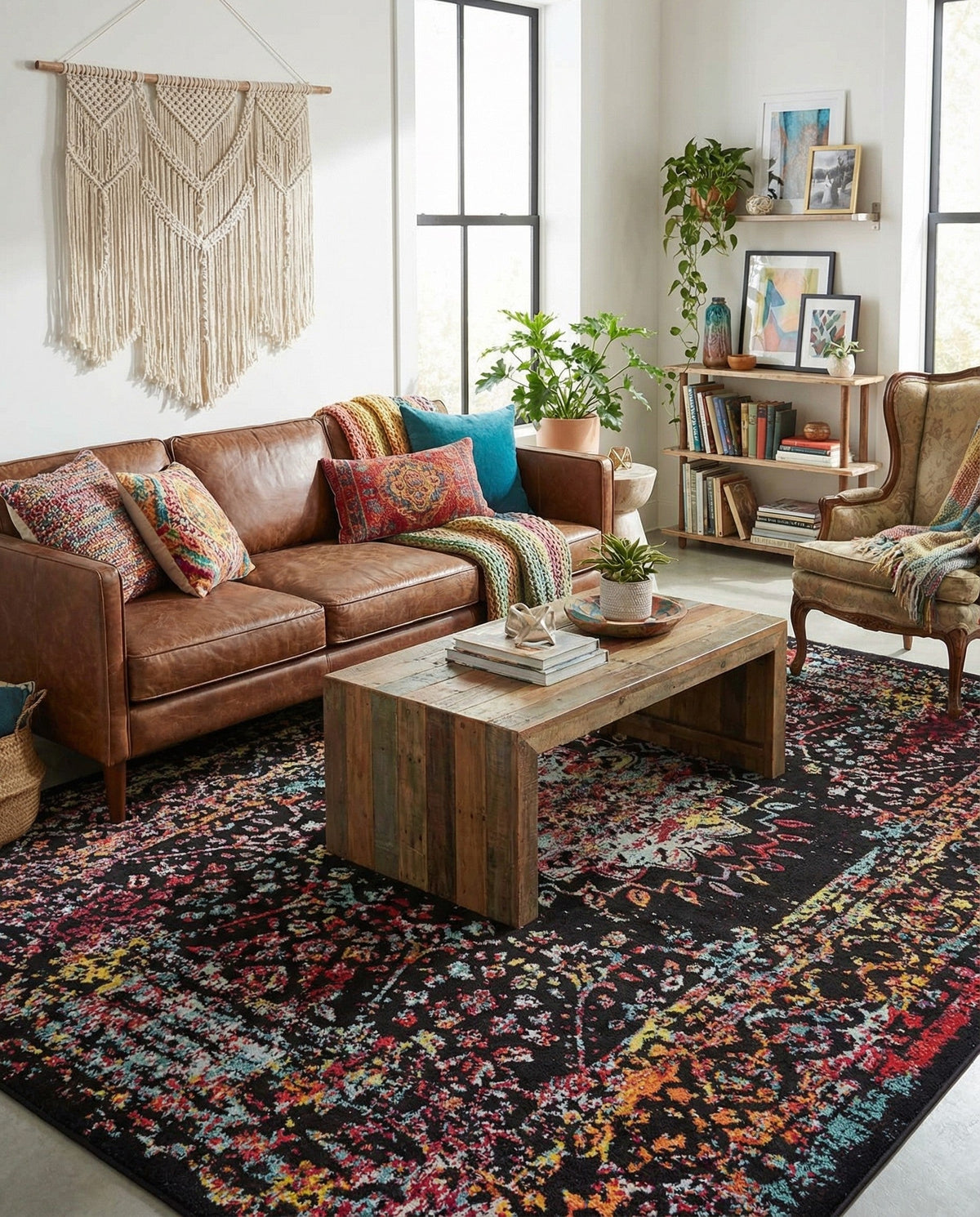 Brighton Terrace Collection Area Rug -  Withdean Rectangle Multi  lifestyle 14