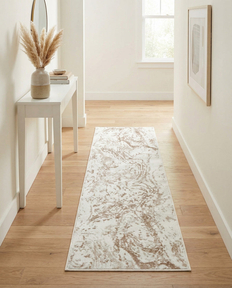 Coastal Haven Collection Area Rug -  Nautilus Runner Ivory  lifestyle 41