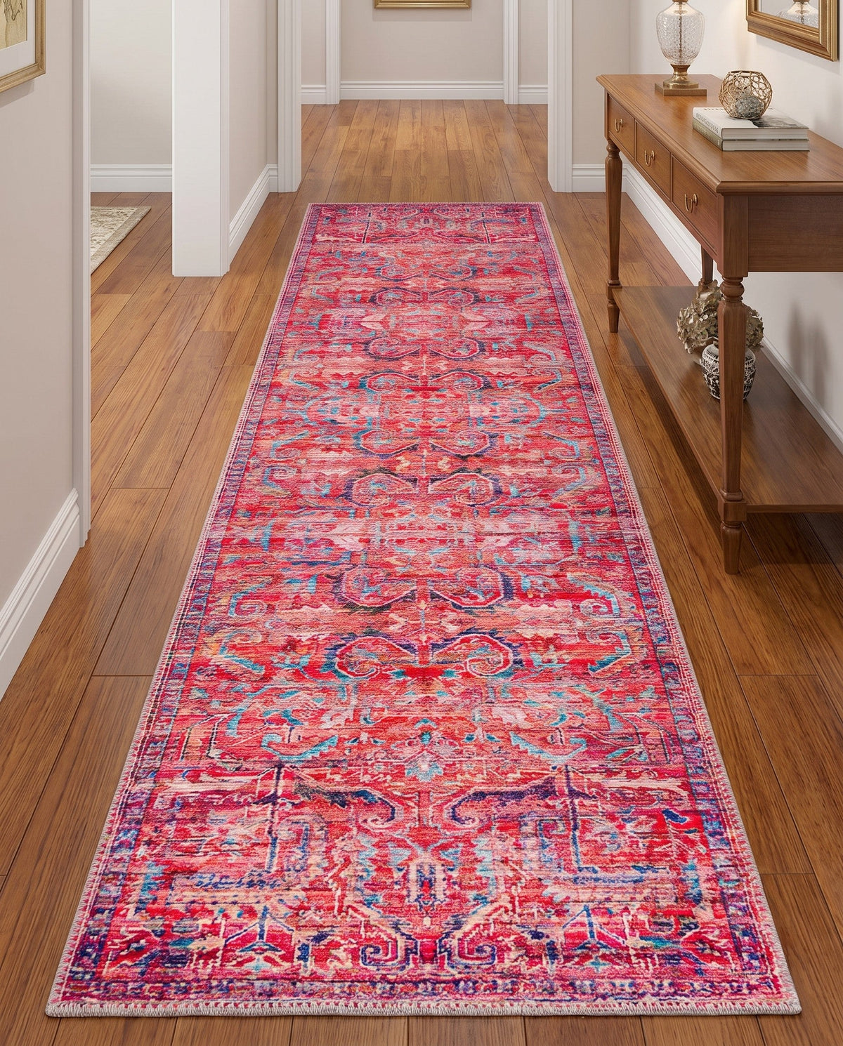 Zahara Oasis Collection Area Rug -  Tangier Runner Rust Red  lifestyle 69