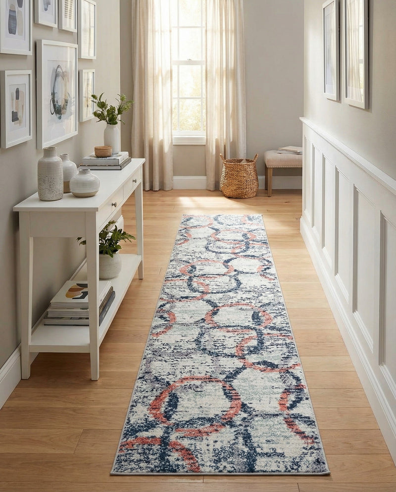 Santa Fe Trails Collection Area Rug -  Rio Runner Ivory  lifestyle 4
