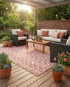 Savannah Pergola Collection Area Rug -  Pergola (Rust Red) Rectangle Rust Red  lifestyle 13