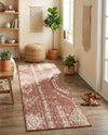 Desert Nomad Terrace Collection Area Rug - Sahara (Rust Red) Runner Rust Red  lifestyle 76
