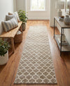 Lattice Gardens Collection Area Rug -  Bloomfield (Light Brown) Runner Light Brown  lifestyle 60