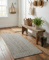 Highland Woven Jute Collection Area Rug - Glenmore (Gray) Runner Gray  lifestyle 57