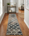 Trellis Mosaic Collection Area Rug -  Pergolatown (Blue Multi) Runner Blue Multi  lifestyle 44