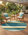 Terrace Fringe Collection Area Rug -  Veranda Round Multi  lifestyle 68