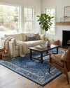 Dover Terrace Collection Area Rug - Marina (Navy Blue) Rectangle Navy Blue  lifestyle 11