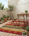 Urban Terrace Collection Area Rug -  Rooftop Rectangle Multi  lifestyle 39
