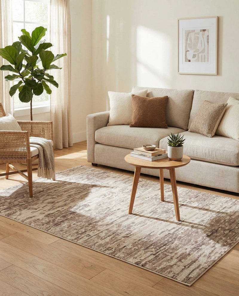 Serenity Sands Collection Area Rug - Dunescape Rectangle Brown  lifestyle 20