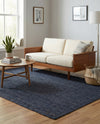 Woven Seaside Jute Collection Area Rug - Savannah (Navy Blue) Rectangle Navy Blue  lifestyle 4