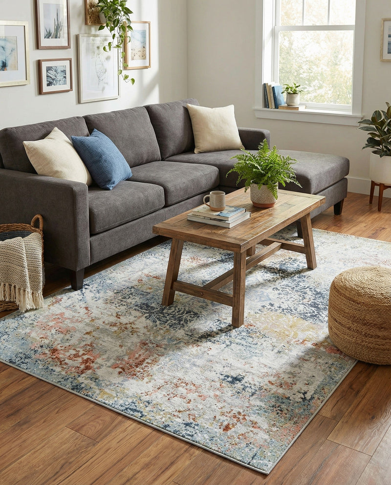 Aegean Elegance Washables Collection Area Rug -  Serifos Rectangle Multi  lifestyle 63