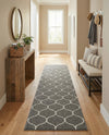 Trellis Mosaic Collection Area Rug -  Pergolatown (Dark Gray) Runner Dark Gray  lifestyle 67