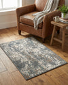 Gobi Sands Collection Area Rug - Dunhuang Rectangle Gray  lifestyle 32