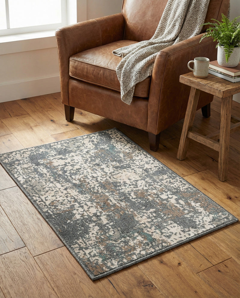 Gobi Sands Collection Area Rug - Dunhuang Rectangle Gray  lifestyle 32
