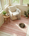 Marina Collection Area Rug - Marina Rectangle Blush Pink  lifestyle 22