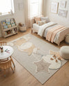 Wonder Tykes Collection Area Rug - Enchanted Rectangle Peach Blossom  lifestyle 6