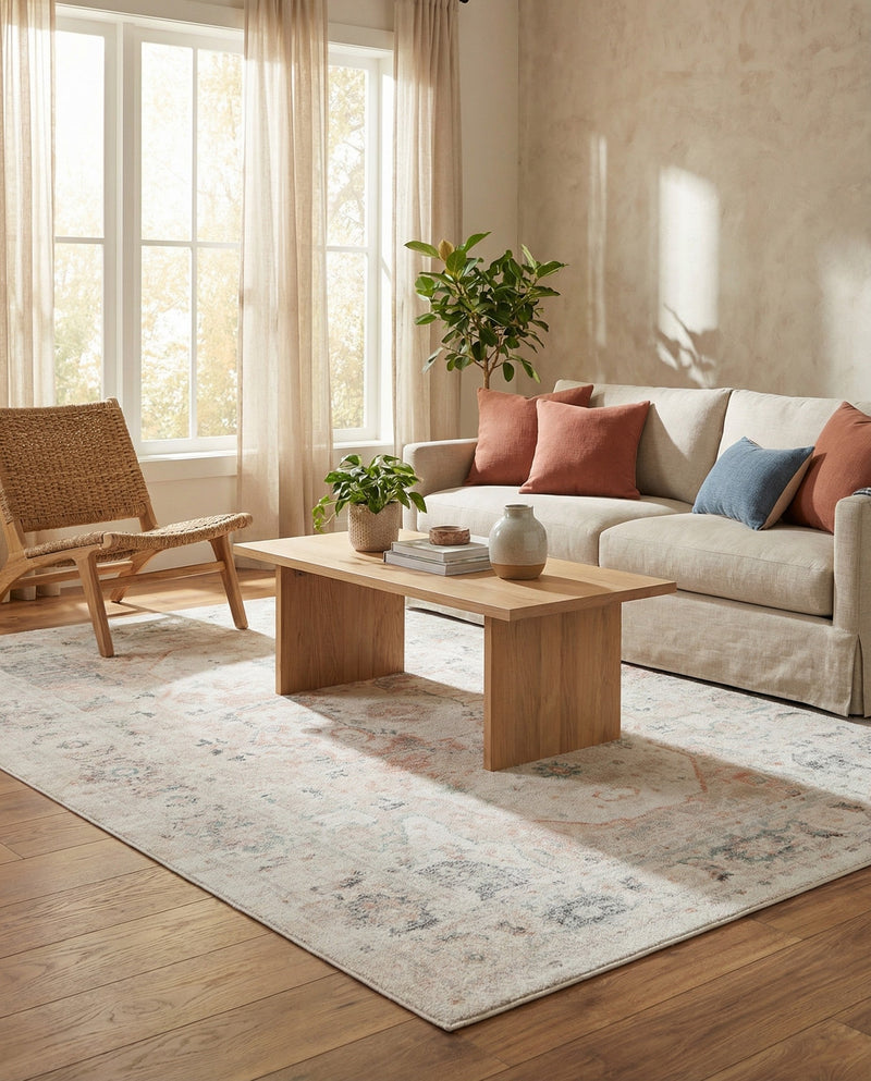 Parisian Elegance Collection Area Rug - Versailles (Ivory) Rectangle Ivory  lifestyle 25
