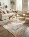 Beverly Grove Collection Area Rug -  Fairfax (Rose) Square Rose  lifestyle 69