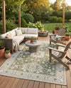 Tribal Terrace Treasures Collection Area Rug -  Incan Isle (Green) Rectangle Green  lifestyle 7