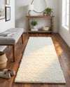 Cozy Comfort Shag Collection Area Rug - Haven (White) Runner White  lifestyle 33
