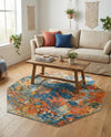 Colorburst Oasis Collection Area Rug -  Chroma Octagon Multi  lifestyle 37