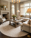 Andes Summit Collection Area Rug -  Lanín Round Beige  lifestyle 55