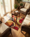 Bistro Lounge Collection Area Rug -  Macchiato Rectangle Multi  lifestyle 14