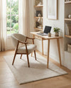 Solid Shag Seaside Collection Area Rug - Azure Cove (Ivory) Rectangle Ivory  lifestyle 12