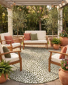 Urban Oasis Rugs Collection Area Rug -  Terrace (Green) Oval Green  lifestyle 78