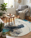 Urban Terrace Collection Area Rug -  Arbor Round Multi  lifestyle 56