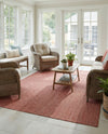 Seaside Serenity Collection Area Rug - Veranda (Rust Red) Rectangle Rust Red  lifestyle 10