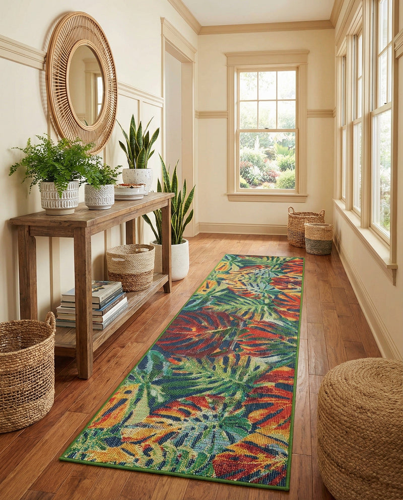 Coastal Terrace Collection Area Rug -  Pier Runner Multi  lifestyle 67