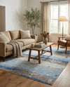 Zagros Shades Collection Area Rug -  Behbahan Rectangle Blue Gray  lifestyle 16