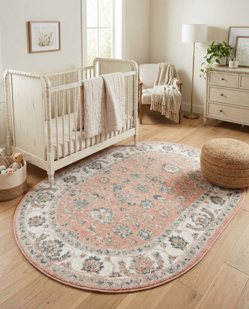 Adriana Terrace Collection Area Rug -  Positano (Rose) Oval Rose  lifestyle 31