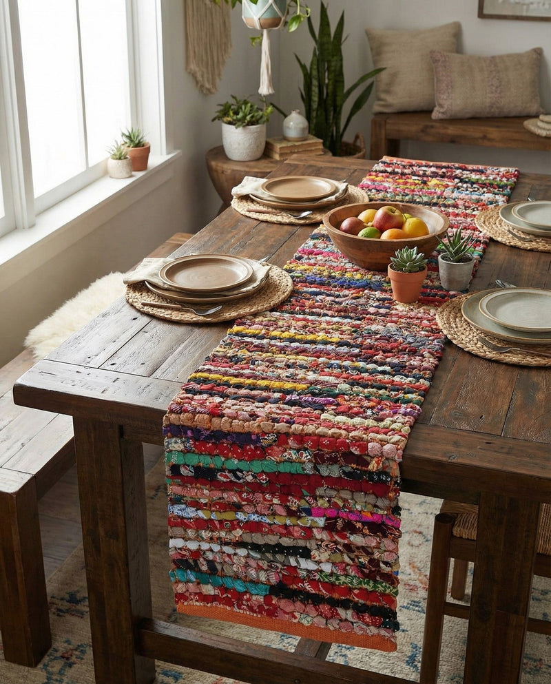 Woven Udaipur Collection Area Rug - Jaipur Table Runner Multi  lifestyle 33