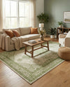 Dover Terrace Collection Area Rug - Marina (Green) Rectangle Green  lifestyle 3