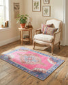 Heritage Elegance Collection Area Rug -  Winterthur (Fuchsia) Rectangle Fuchsia  lifestyle 3