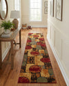 Bistro Lounge Collection Area Rug -  Cappuccino Runner Multi  lifestyle 45