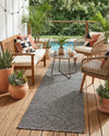 Jill Zarin Sedona Oasis Outdoor Collection Area Rug - Coconino (Black Sky) Runner Black Sky  lifestyle 46