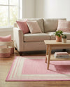 Bahama Breeze Outdoor Collection Area Rug -  Abaco Rectangle Pink  lifestyle 15