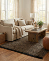 Woven Seaside Jute Collection Area Rug - Oia Rectangle Black and Natural  lifestyle 28