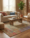 Savannah Threads Collection Area Rug - Sahara Rectangle Multi  lifestyle 41