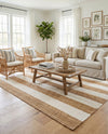 Martha's Vineyard Blueprints Collection Area Rug - Edgartown Rectangle Tan Sand  lifestyle 33